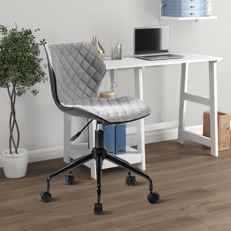 Ebern Designs Linen Office Chair