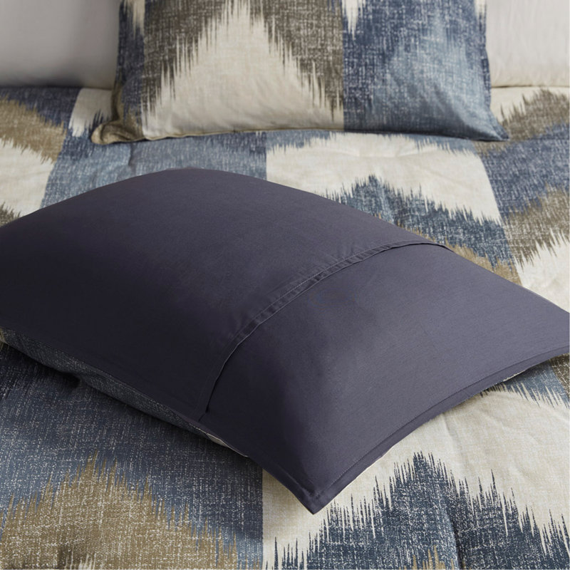 Full/Queen 3 Piece Comforter Mini Set, Full/Queen Comforter + 1 Sham , Navy