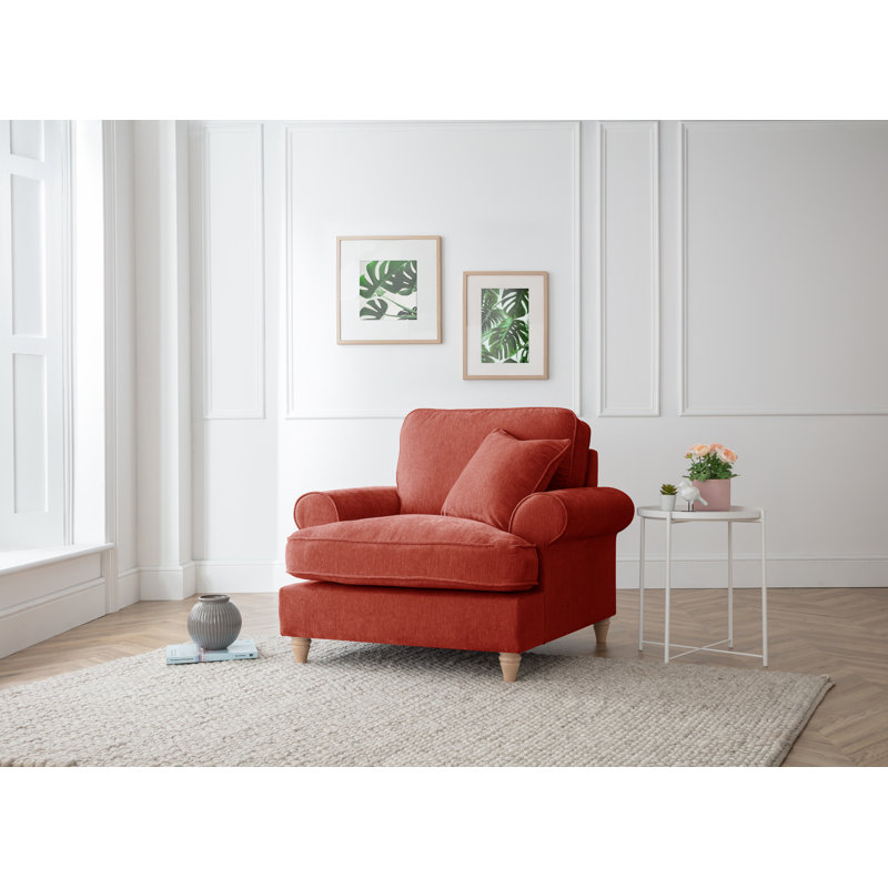 Longfellow Upholstered Armchair, Apricot