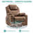 Zyriana Upholstered Heated Massage Chair-2039988582