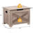 Gaomon Storage Chest – A Wooden Storage Bench With Seating And A Safety Hinge, Perfect As An Entryway Bench With Storage, Or A Farmhouse-style Trunk For The Bedroom Or Living Room, In Grey.