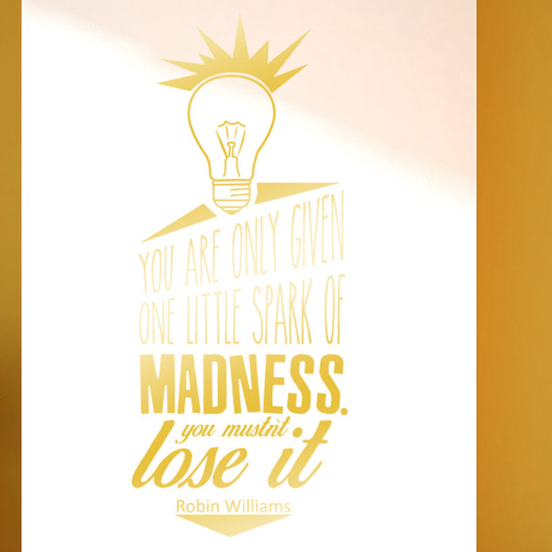 Wall Decal, Shiny Gold