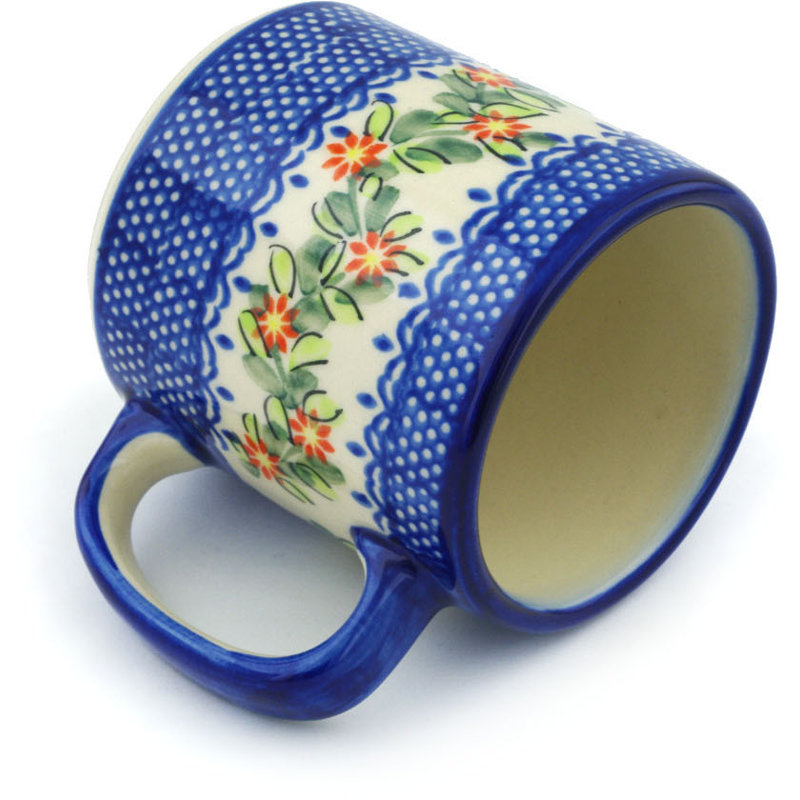Elegant Garland Stoneware Coffee Mug