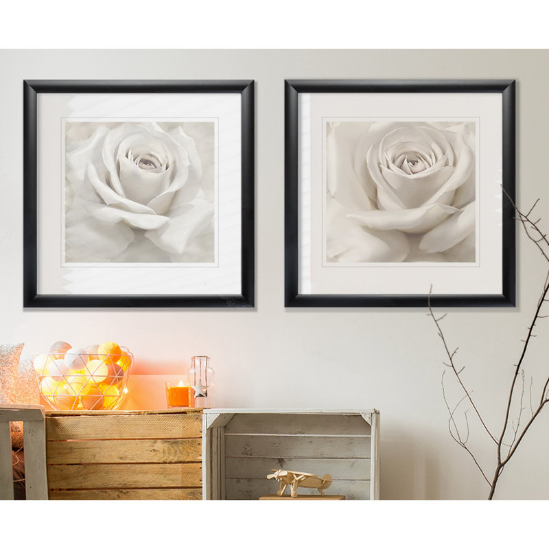" Dreamy I " 2 - Pieces, Black Framed