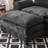51.9'' W Double Layer Cushion Accent Chair With Ottoman-263146338
