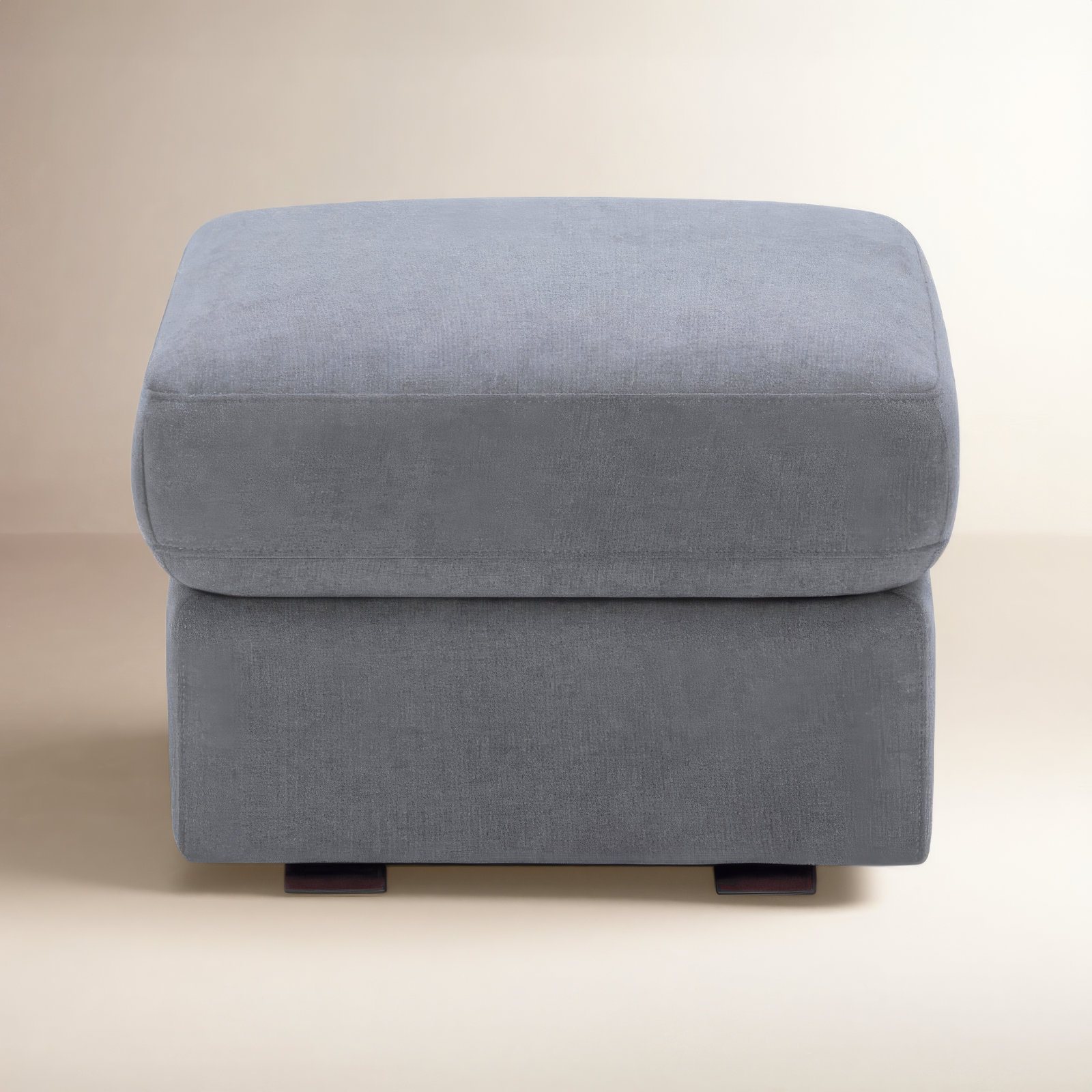 Nurture The Glider Plus 20" Ottoman, Gray Cotton Blen