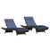 79.25'' Long Reclining Chaise Lounge Set with Cushion