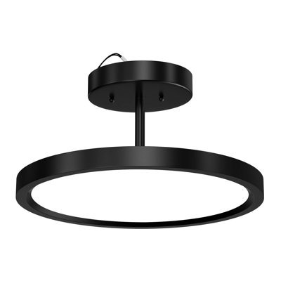 Plafonnier semi-encastré à DEL 1 lumière 15 po Hansin