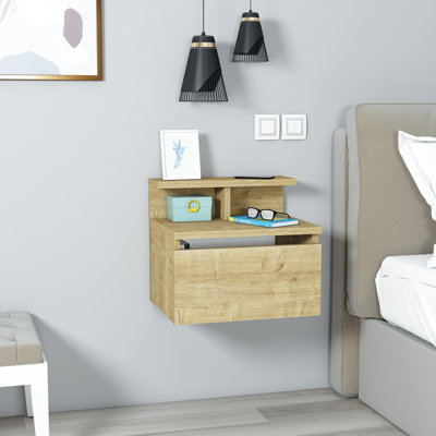 Ramika 39 cm W Particle Board Bedside Table