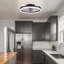 Ventilateur de plafond encastré à intensité variable de 20 po avec lumières DEL Demaury-2140420710