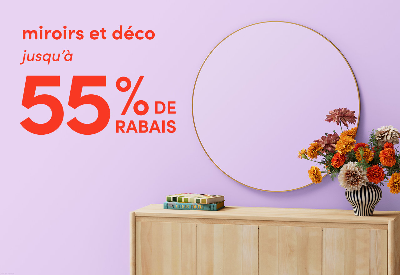 miroirs et déco en solde