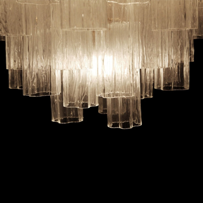 Lustre, Givré, Plaqué or, 24" Dia x 20" Height