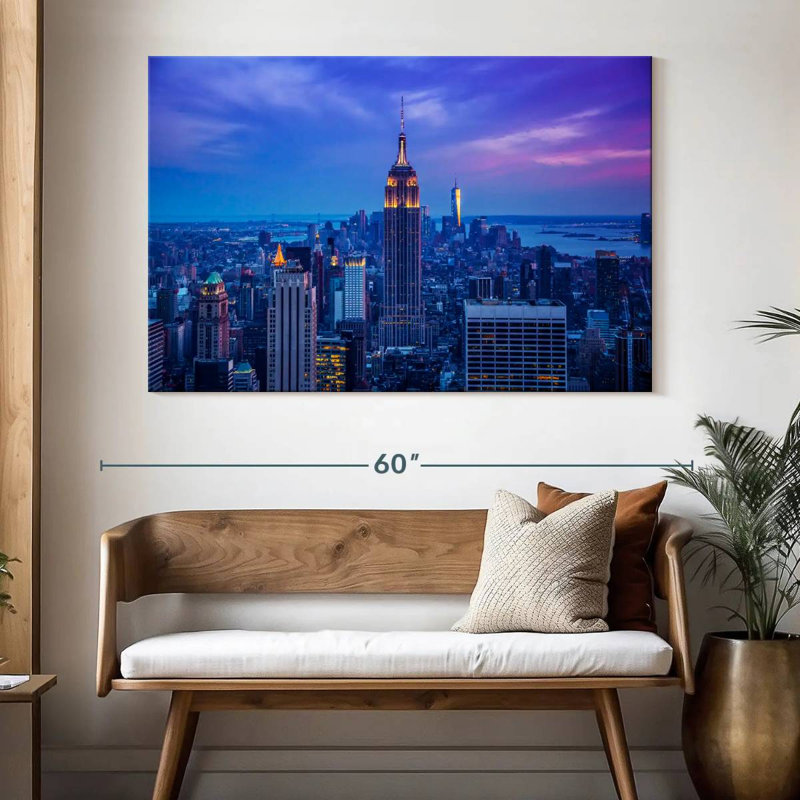 Lilie Dusky Empire State Building, H 34 po x l 51 po