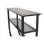 117cm Glass Top Console Table