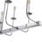 10-Light Large Scale 47" Linear Branched Chandelier, Chrome Finish-2099544812