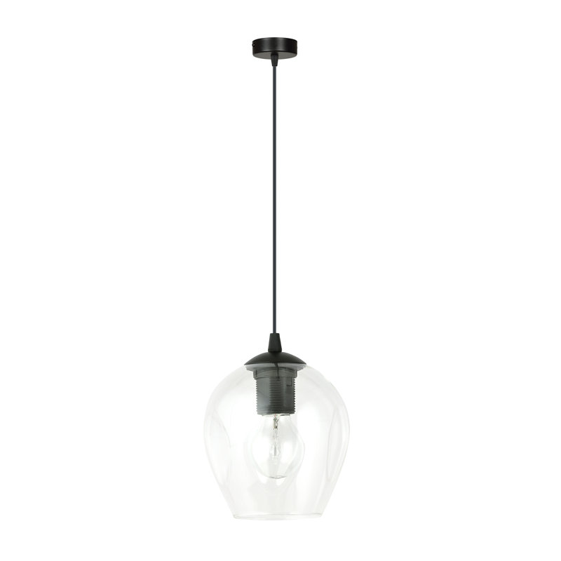 Cadi-Grace 1 - Light Black Single Pendant, Transparent