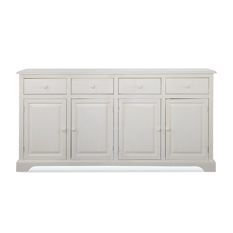 Hues 70'' W Solid Wood Sideboard, Bisque