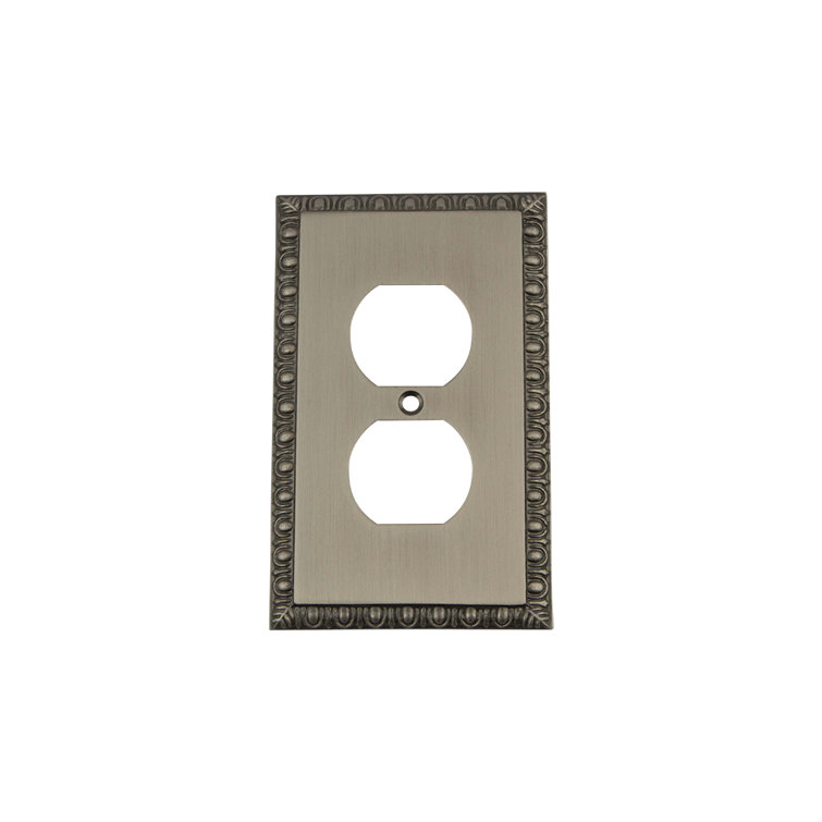 Egg and Dart 1-Gang Duplex Outlet Wall Plate