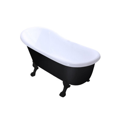 63'' x 29.1'' Freestanding Soaking Acrylic Bathtub