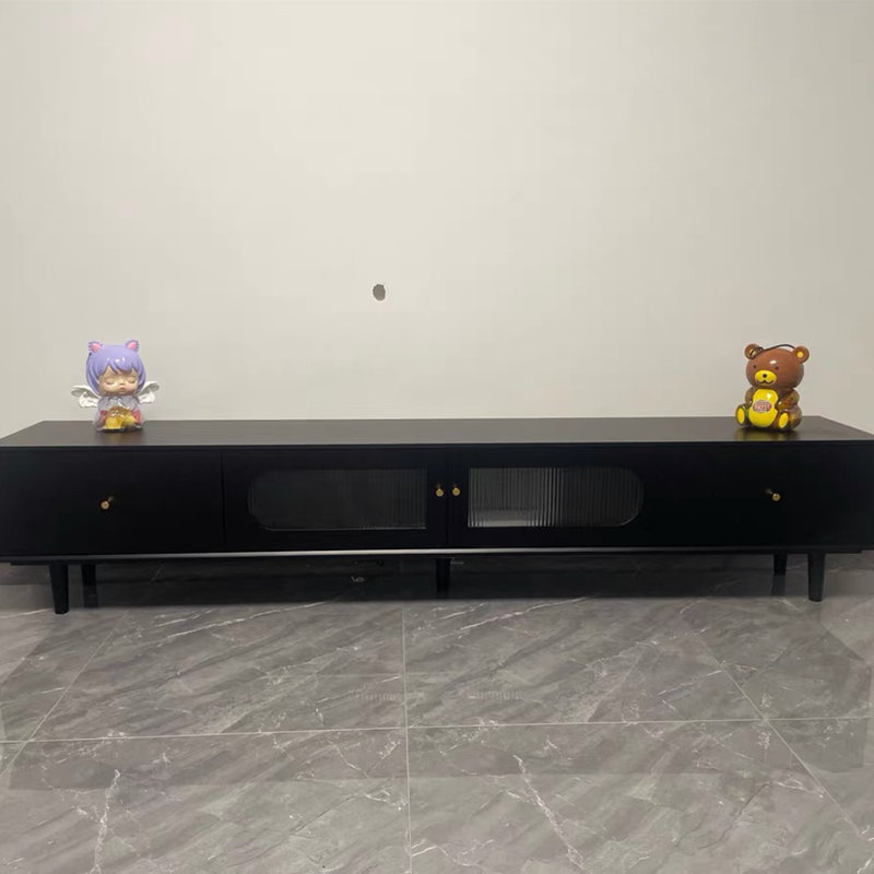 Elegant TV stand with smooth rounded edges, 70.87"