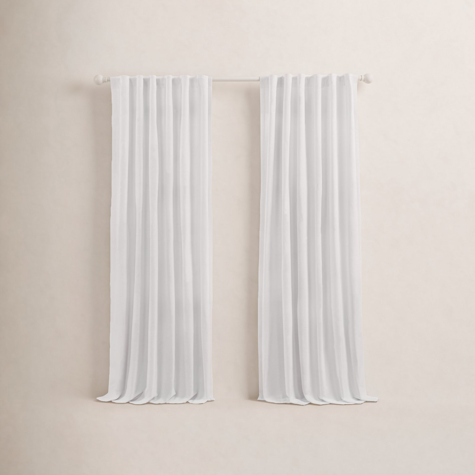 Lauren Ralph Lauren Room Darkening Velvet Panel, 52" x 84", Winter White