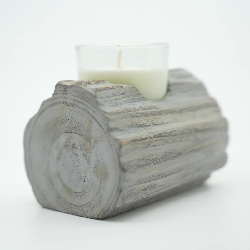 Photophore en bois Hartsel 3,54 po