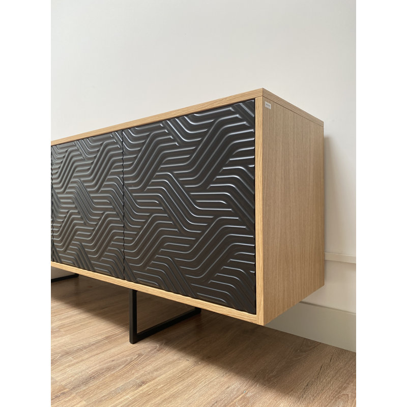 Largo 204cm Sideboard, Black Oak