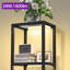 170cm Black LED Tray Table Floor Lamp
