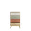 Commode moderne avec 4 tiroirs, 23,6 po x 39,4 po x 17,3 po | Panneau de particules enduit, épaisseur: 0,6 pouce | Conception murale, solution de rangement élégante et fonctionnelle pour les chambres contemporaines