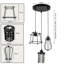 Anjolie 3 - Light Black Cluster Pendant