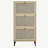 Rattan 3 Door Shoe Rack, Freestanding Modern Shoe Storage Cabinet