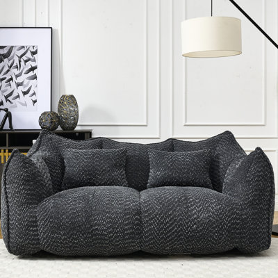 Fauteuil confortable en chenille, idéal pour se détendre au centre commercial ou dans la chambre. Fauteuil douillet et douillet, parfait pour jouer ou se prélasser dans le salon.