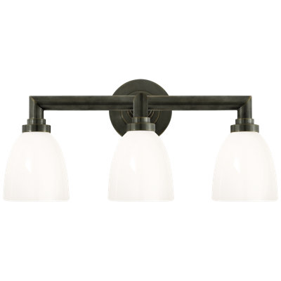 Chapman & Myers Wilton Triple Bath Light