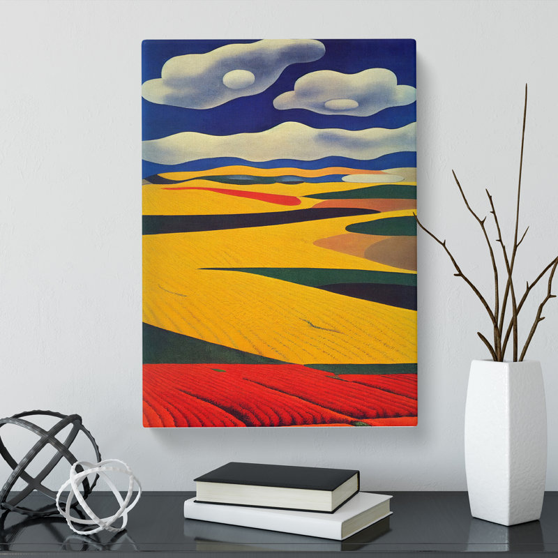 Wheat Field Impressionism Vol.2 - Wrapped Canvas, 50cm H x 35cm W x 3cm D