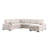 Multi - Functional L - Shaped Corner Sofa With Storage & Convertible Bed Features