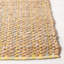 Tapis de couleur unie en jute / coton tissé à la main Arria en brun clair / jaune-1908848768