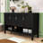 Storage Cabinet with Premium Finish and Stable Raised Legs-406881320