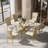 63" Rectangular Tempered Glass Table set-1798602256-1807972318