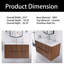 Meuble-lavabo mural simple 30 po avec comptoir intégré en céramique-1388842112