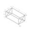 Table basse, table d'appoint et table centrale en verre trempé transparent
