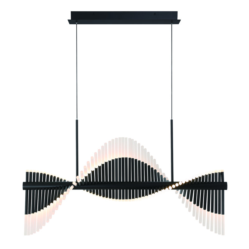 Lustre 120 lumières Voltik, Noir mat
