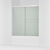 Revel 59.63'' x 62'' Double Sliding Bath Door with CleanCoat® Technology