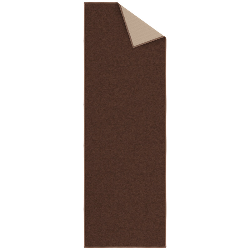 Emmy Brown Indoor Runner Rug, Brown, 1'8" x 4'5"