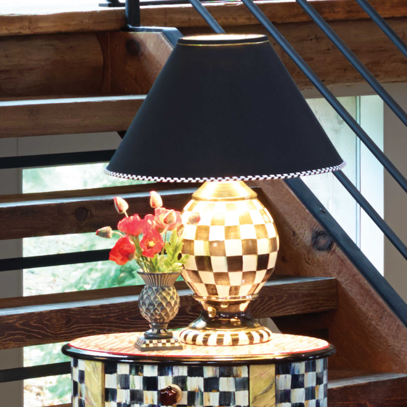 Courtly Check® Ceramic Globe Lamp