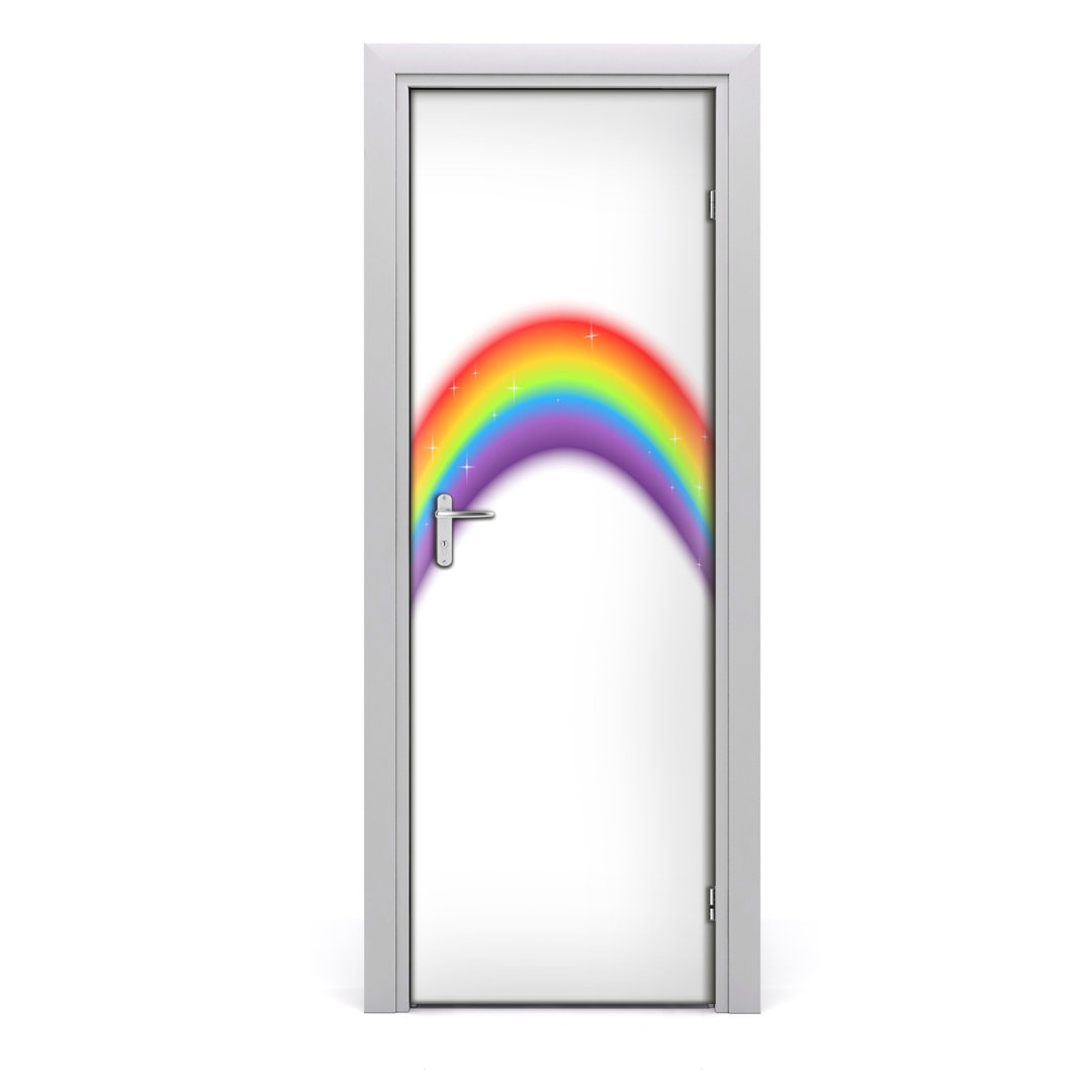 Selbstklebender Regenbogen-Türsticker