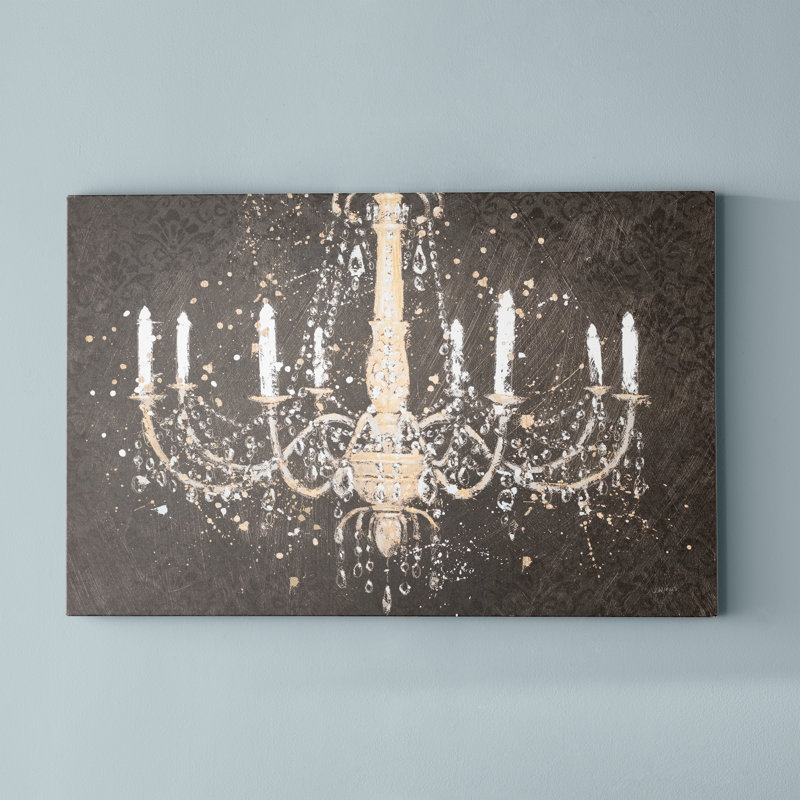 « grand lustre i », reproduction, H 26 po x l 40 po x p 1,5 po, Toile