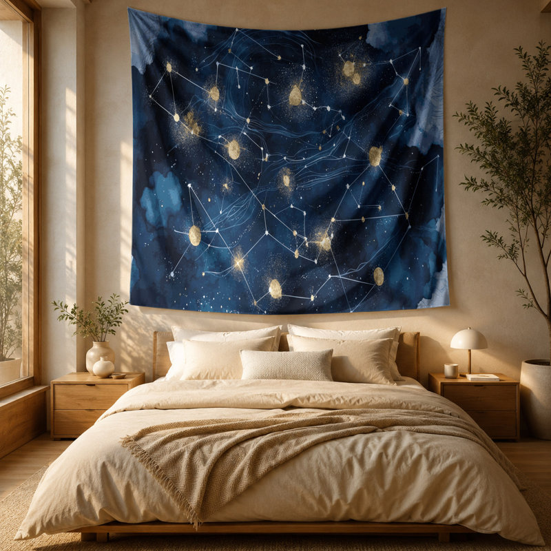 Tapisserie murale «Space Constellation», 88 po x 104 po