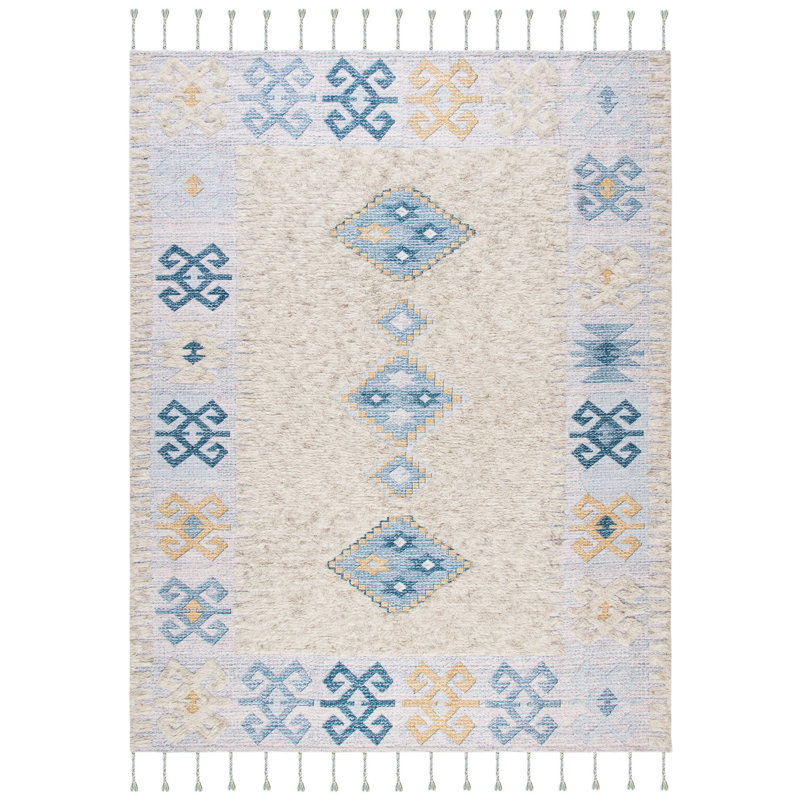Joppatowne Hand Loomed Wool Southwestern Rug, Rectangle 8' x 10'