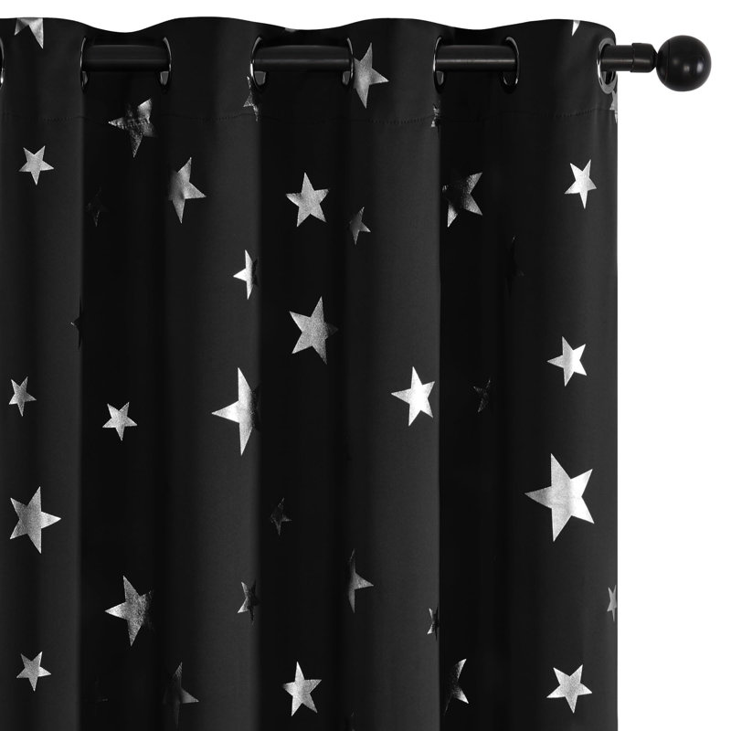 Quentrell Blackout Curtain Pair, 55cm Width x 245cm Drop