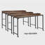 Bureau polyvalent au-dessus du lit en bois brun rustique avec hauteur réglable, pieds en métal avec roulettes, table de lit 1pc, table d'ordinateur portable pour lit, table de petit déjeuner